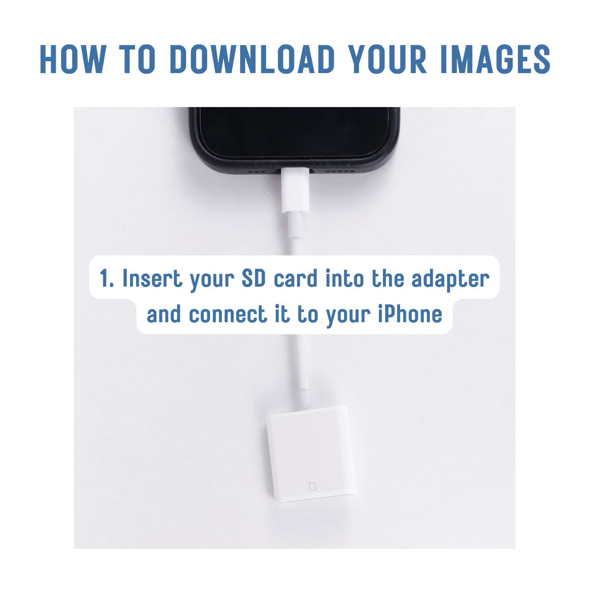 SD Card Reader for iPhone (USB C)