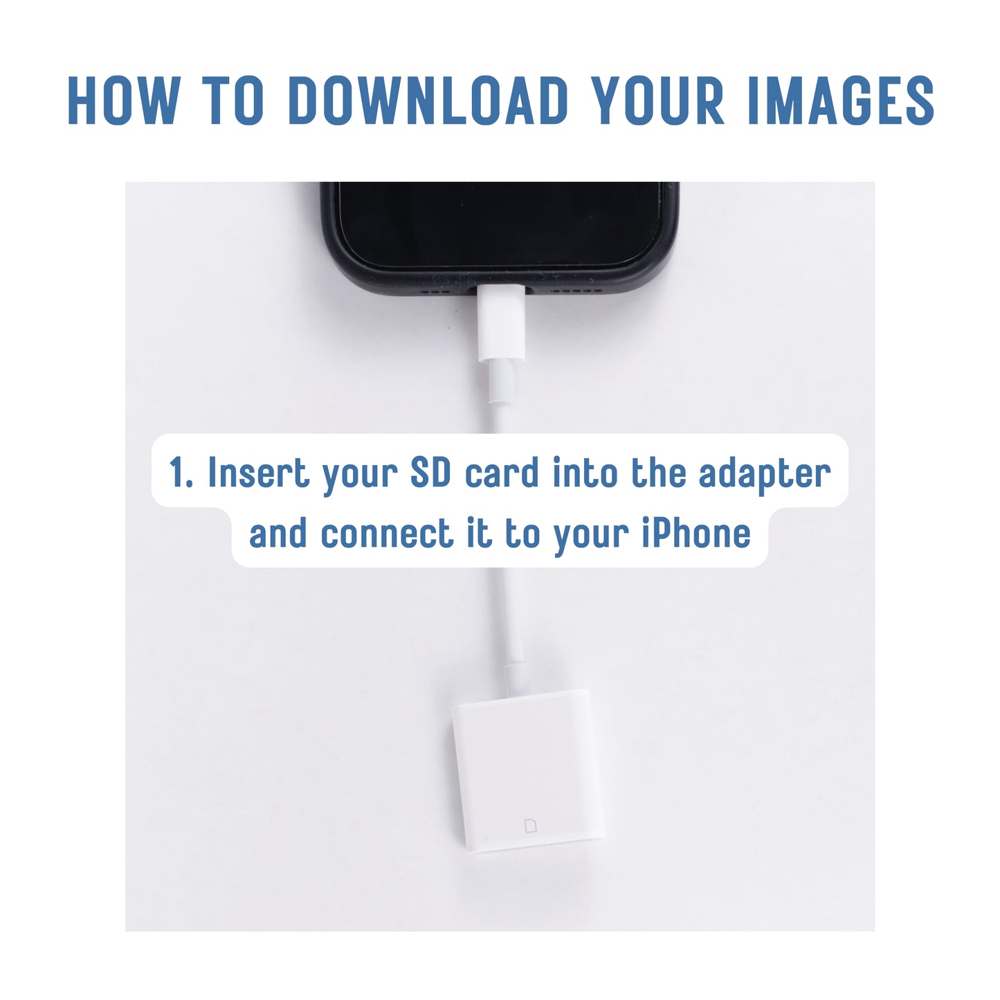 SD Card Reader for iPhone (Lightening Port)