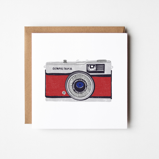 Olympus Trip 35 Blank Greetings Card