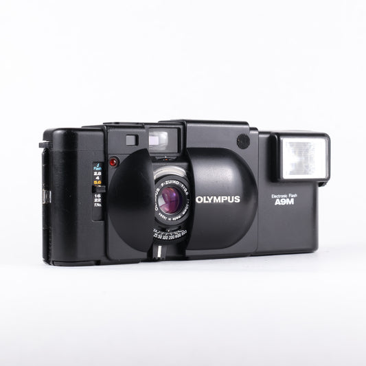 Olympus XA & A9M Flash