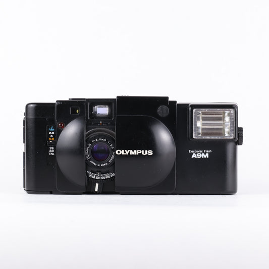 Olympus XA & A9M Flash